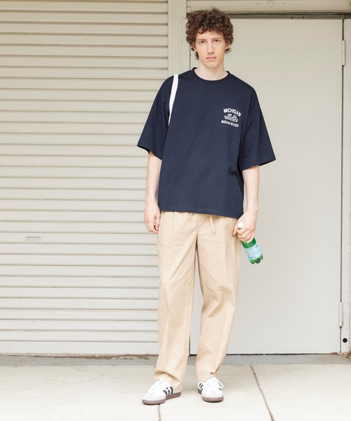 coca(coca)(コカ)の「メンズ イラストプリント半袖Tシャツ(Tシャツ/カットソー・メンズ・ホワイト/ネイビー・XL/L/M)」の7枚目の写真