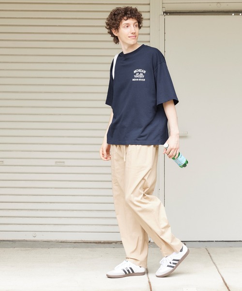 coca(coca)(コカ)の「メンズ イラストプリント半袖Tシャツ(Tシャツ/カットソー・メンズ・ホワイト/ネイビー・XL/L/M)」の5枚目の写真