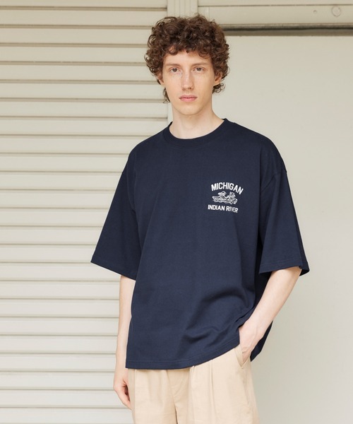 メンズ イラストプリント半袖Tシャツ（Tシャツ/カットソー