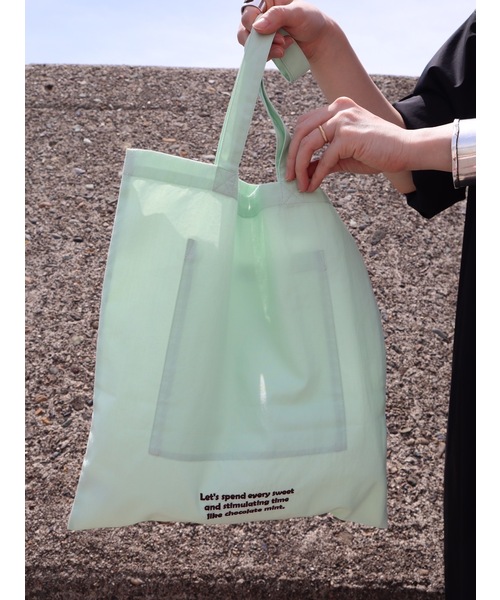 JOURNAL STANDARD LUXE（ジャーナルスタンダード　ラックス）の「JUNE BAG（トートバッグ・レディース・チャコールグレー/ホワイト/モスグリーン・FREE）」の5枚目の写真