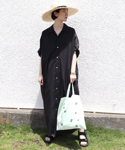 JOURNAL STANDARD LUXE（ジャーナルスタンダード　ラックス）の「JUNE BAG（トートバッグ・レディース・チャコールグレー/ホワイト/モスグリーン・FREE）」の6枚目の写真
