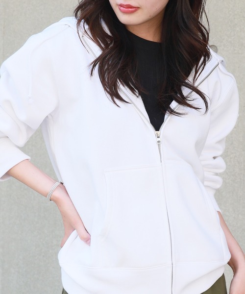 【美品】ラウドマウス　ジップアップパーカー　ホワイト 美品】ラウドマウス ジップアップパーカー ホワイト 美品】ラウド