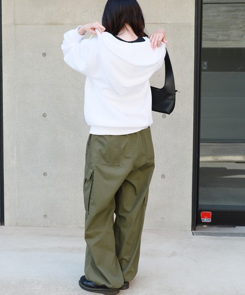 United Athle（ユナイテッドアスレ）の「10.0oz T/C Full-Zip Hoodie 裏起毛 フルジップパーカー フーディー ジップアップ（パーカー・メンズ・ホワイト/オリーブ/オレンジ/ネイビー/アッシュ/サンドベージュ/ダークブラウン/ブラック/バーガンディー・XL/M/S/L）」の18枚目の写真