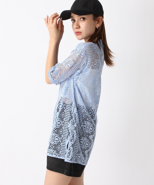 FOREVER 21(フォーエバー トゥエンティーワン)の「【2024SS】レース開襟シャツ(シャツ/ブラウス・レディース・オフホワイト/ブルー/ブラック/グリーン・FREE)」の10枚目の写真