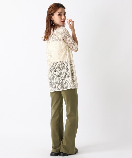 FOREVER 21(フォーエバー トゥエンティーワン)の「【2024SS】レース開襟シャツ(シャツ/ブラウス・レディース・オフホワイト/ブルー/ブラック/グリーン・FREE)」の8枚目の写真