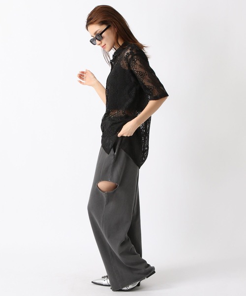 FOREVER 21(フォーエバー トゥエンティーワン)の「【2024SS】レース開襟シャツ(シャツ/ブラウス・レディース・オフホワイト/ブルー/ブラック/グリーン・FREE)」の22枚目の写真