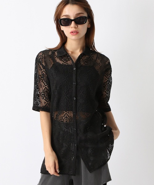 FOREVER 21(フォーエバー トゥエンティーワン)の「【2024SS】レース開襟シャツ(シャツ/ブラウス・レディース・オフホワイト/ブルー/ブラック/グリーン・FREE)」の20枚目の写真