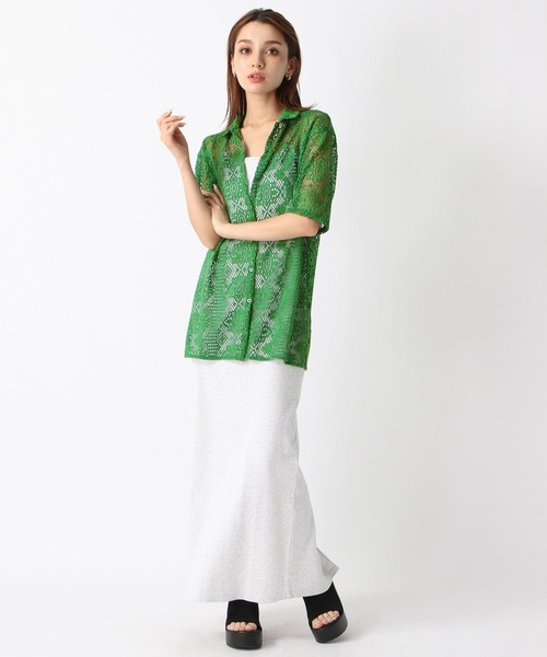 FOREVER 21(フォーエバー トゥエンティーワン)の「【2024SS】レース開襟シャツ(シャツ/ブラウス・レディース・オフホワイト/ブルー/ブラック/グリーン・FREE)」の19枚目の写真