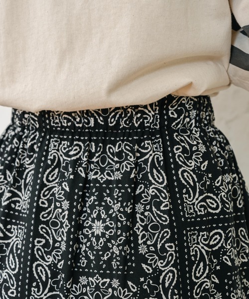 eLur(エラー)の「ペイズリーティアードスカート(スカート・レディース・レッド/ブラック・FREE)」の5枚目の写真