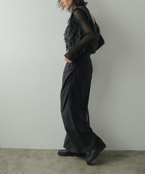スカート anuke Tuck Long Skirt 36 anuke 】Tuck Long Skirt | valance 福井｜レディース セレクト