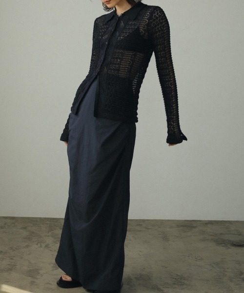 anuke（アンヌーク）の「anuke Tuck Long Skirt タックロング