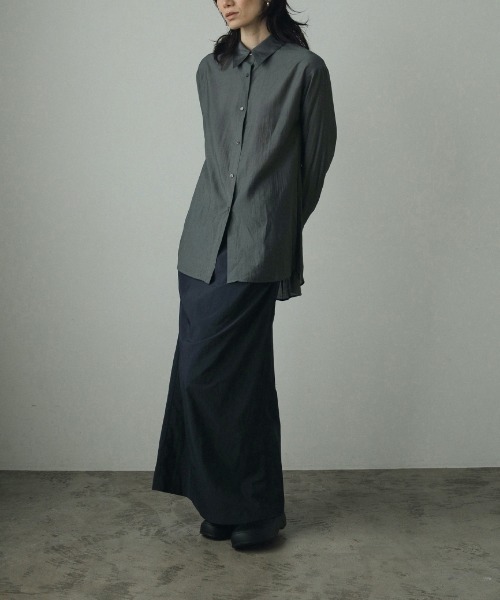 anuke タックロングスカート ブラック 36 anuke（アンヌーク）の「anuke Tuck Long Skirt タックロング