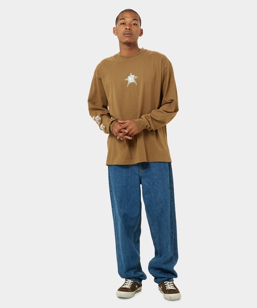 HUF（ハフ）の「INTERGALACTIC FREQUENCY LS TEE  / HUF ハフ ロングスリーブTシャツ ロンT（Tシャツ/カットソー・メンズ・ホワイト/ブラウン系その他/ブラック・X-LARGE/LARGE/MEDIUM/SMALL）」の8枚目の写真