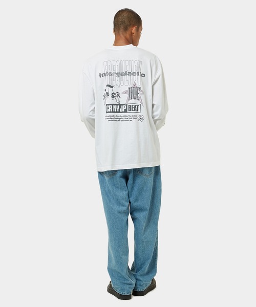 HUF（ハフ）の「INTERGALACTIC FREQUENCY LS TEE  / HUF ハフ ロングスリーブTシャツ ロンT（Tシャツ/カットソー・メンズ・ホワイト/ブラウン系その他/ブラック・X-LARGE/LARGE/MEDIUM/SMALL）」の14枚目の写真