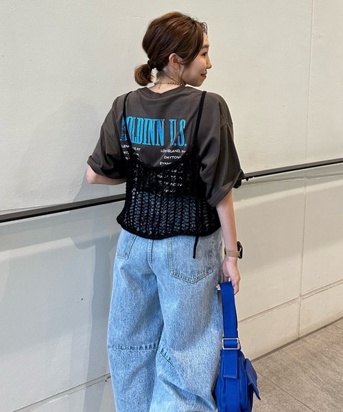 RODEO CROWNS WIDE BOWL（ロデオクラウンズワイドボウル）の「カーブデニム（デニムパンツ・レディース・ライトブルー/ブラック・SMALL/X-SMALL/LARGE/MEDIUM）」の18枚目の写真