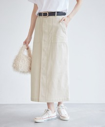 ミリタリーベイカースカート/防汚加工