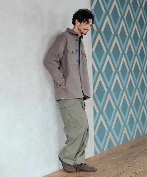 B:MING by BEAMS(ビーミングバイビームス)の「ハイブリッド CPO ジャケット(ブルゾン・メンズ・ブラウン系その他5/ネイビー・SMALL/MEDIUM/LARGE/X-LARGE)」の4枚目の写真