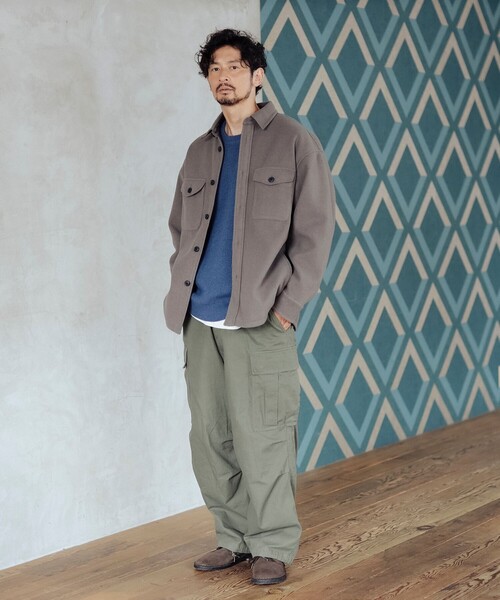 B:MING by BEAMS(ビーミングバイビームス)の「ハイブリッド CPO ジャケット(ブルゾン・メンズ・ブラウン系その他5/ネイビー・SMALL/MEDIUM/LARGE/X-LARGE)」の6枚目の写真