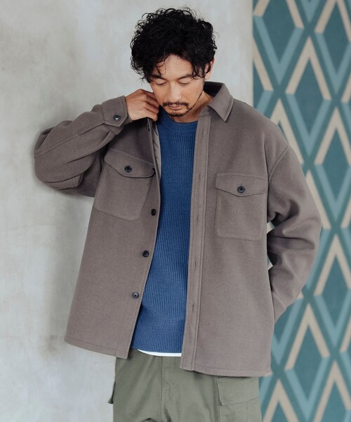 B:MING by BEAMS(ビーミングバイビームス)の「ハイブリッド CPO ジャケット(ブルゾン・メンズ・ブラウン系その他5/ネイビー・SMALL/MEDIUM/LARGE/X-LARGE)」の7枚目の写真