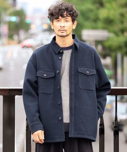 B:MING by BEAMS(ビーミングバイビームス)の「ハイブリッド CPO ジャケット(ブルゾン・メンズ・ブラウン系その他5/ネイビー・SMALL/MEDIUM/LARGE/X-LARGE)」の16枚目の写真