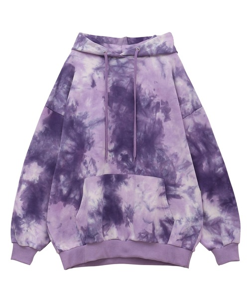 PUNYUS(プニュズ)の「タイダイビッグスウェットパーカー(パーカー・レディース・パープル/カーキ・3/4)」の20枚目の写真