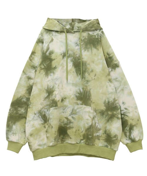 PUNYUS(プニュズ)の「タイダイビッグスウェットパーカー(パーカー・レディース・パープル/カーキ・3/4)」の22枚目の写真