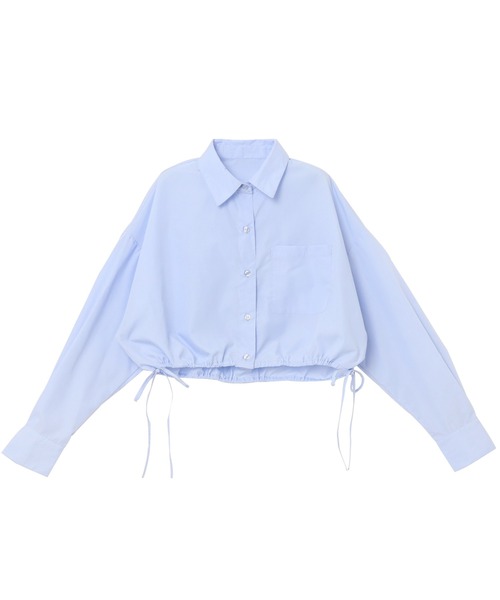 andme（アンドミー）の「無地/ストライプショート丈リボンシャツブラウス（シャツ/ブラウス・レディース・オフホワイト/ライトブルー/グレー×ホワイト/ネイビー×ホワイト・M）」の8枚目の写真