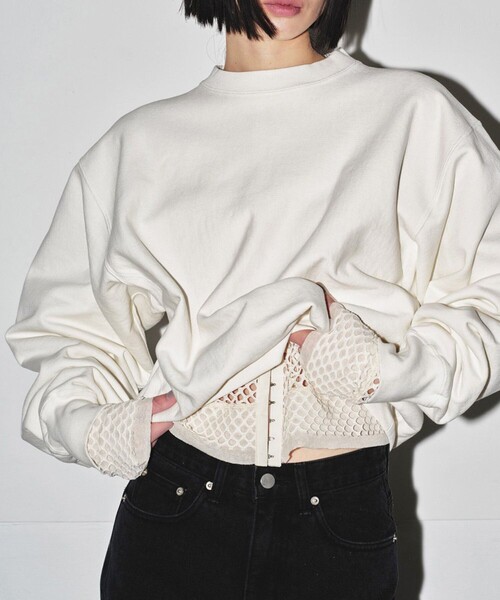 トップス todayful Mesh Shirring Cardigan TODAYFUL（トゥデイフル）の「【TODAYFUL】Mesh Shirring
