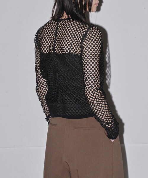 トップス todayful / Mesh Shirring Cardigan TODAYFUL（トゥデイフル）の「【TODAYFUL】Mesh Shirring