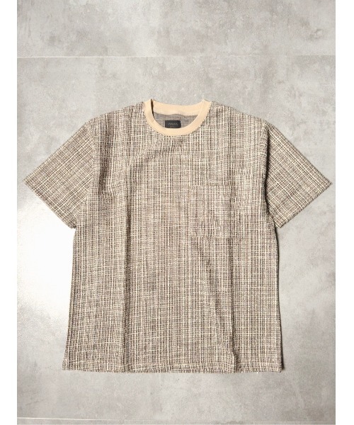 【セール】MMMM/カットソーツイードポケットTEE（Tシャツ/カットソー）｜MMMM（エムエムエムエム）