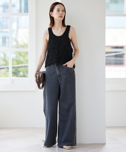 SLOBE IENA（スローブイエナ）の「リボンヤーンタンクトップ