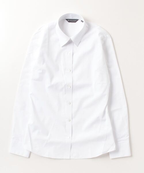 TOKYO SHIRTS（トウキョウシャツ）の「透け防止 形態安定ノーアイロン レギュラー 長袖ビジネスワイシャツ（ビジネスシャツ・レディース・ホワイト・S/XL/XS/M/LL/L）」の3枚目の写真