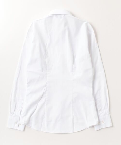 TOKYO SHIRTS（トウキョウシャツ）の「透け防止 形態安定ノーアイロン レギュラー 長袖ビジネスワイシャツ（ビジネスシャツ・レディース・ホワイト・S/XL/XS/M/LL/L）」の2枚目の写真