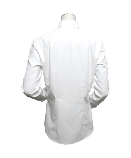 TOKYO SHIRTS（トウキョウシャツ）の「透け防止 形態安定ノーアイロン レギュラー 長袖ビジネスワイシャツ（ビジネスシャツ・レディース・ホワイト・S/XL/XS/M/LL/L）」の5枚目の写真