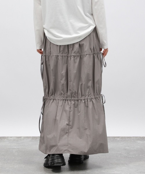 LAKOLE(ラコレ)の「ドロストリボンスカート / 148722(スカート・レディース・グレー/ブラック/マスタード・FREE)」の11枚目の写真