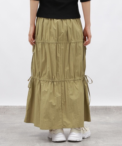 LAKOLE(ラコレ)の「ドロストリボンスカート / 148722(スカート・レディース・グレー/ブラック/マスタード・FREE)」の16枚目の写真