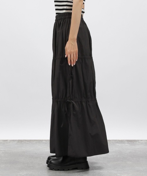 LAKOLE(ラコレ)の「ドロストリボンスカート / 148722(スカート・レディース・グレー/ブラック/マスタード・FREE)」の18枚目の写真