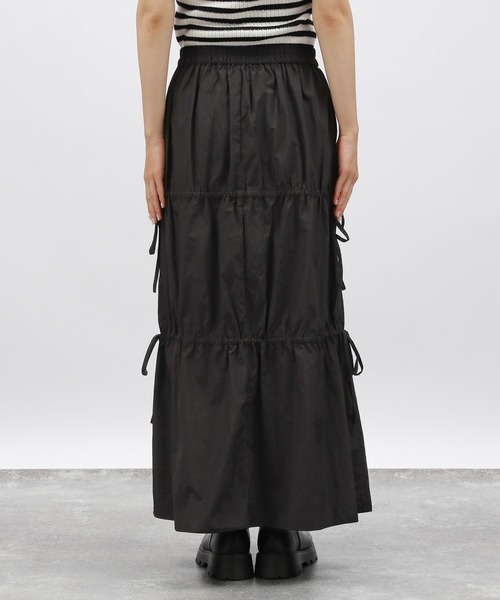 LAKOLE(ラコレ)の「ドロストリボンスカート / 148722(スカート・レディース・グレー/ブラック/マスタード・FREE)」の19枚目の写真