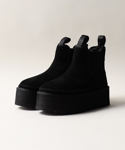 UGG（アグ）の「＜UGG＞Neumel Platform Chelsea（ブーツ・レディース・ブラック/ダークグレー・22cm/23cm/24cm/25cm）」の6枚目の写真