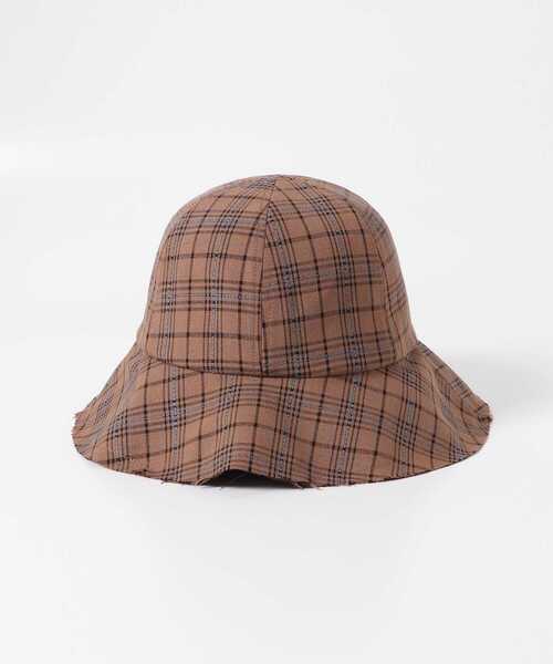 KBF（ケイビーエフ）の「メトロチェックHAT（ハット・レディース・ブラウン系その他/ベージュ系その他・ONE）」の4枚目の写真