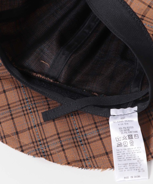 KBF（ケイビーエフ）の「メトロチェックHAT（ハット・レディース・ブラウン系その他/ベージュ系その他・ONE）」の7枚目の写真