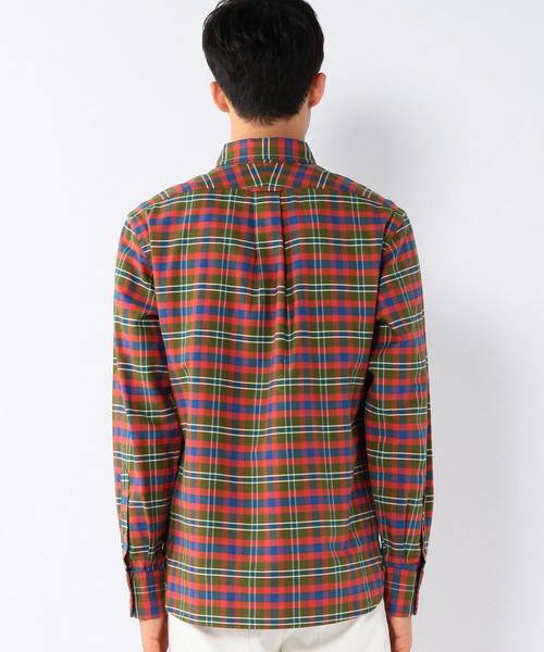 coen（コーエン）の「チェックオックスボタンダウンシャツ（シャツ/ブラウス・メンズ・オリーブ/ターコイズブルー・X-LARGE/X-SMALL/SMALL/LARGE/MEDIUM）」の3枚目の写真