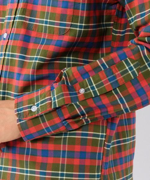 coen（コーエン）の「チェックオックスボタンダウンシャツ（シャツ/ブラウス・メンズ・オリーブ/ターコイズブルー・X-LARGE/X-SMALL/SMALL/LARGE/MEDIUM）」の8枚目の写真