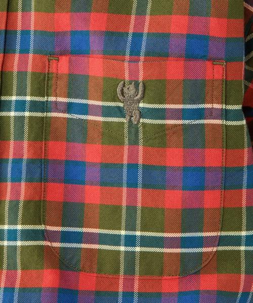 coen（コーエン）の「チェックオックスボタンダウンシャツ（シャツ/ブラウス・メンズ・オリーブ/ターコイズブルー・X-LARGE/X-SMALL/SMALL/LARGE/MEDIUM）」の10枚目の写真