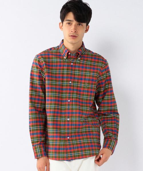 coen（コーエン）の「チェックオックスボタンダウンシャツ（シャツ/ブラウス・メンズ・オリーブ/ターコイズブルー・X-LARGE/X-SMALL/SMALL/LARGE/MEDIUM）」の11枚目の写真