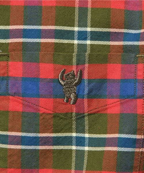 coen（コーエン）の「チェックオックスボタンダウンシャツ（シャツ/ブラウス・メンズ・オリーブ/ターコイズブルー・X-LARGE/X-SMALL/SMALL/LARGE/MEDIUM）」の12枚目の写真