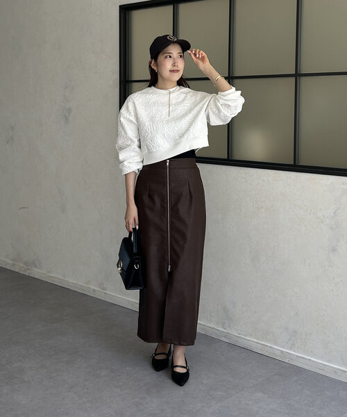 Thevon（ゼボン）の「Thロゴ刺繍キャップ（キャップ・レディース・ボルドー/チャコールグレー/グレイッシュベージュ・FREE）」の6枚目の写真