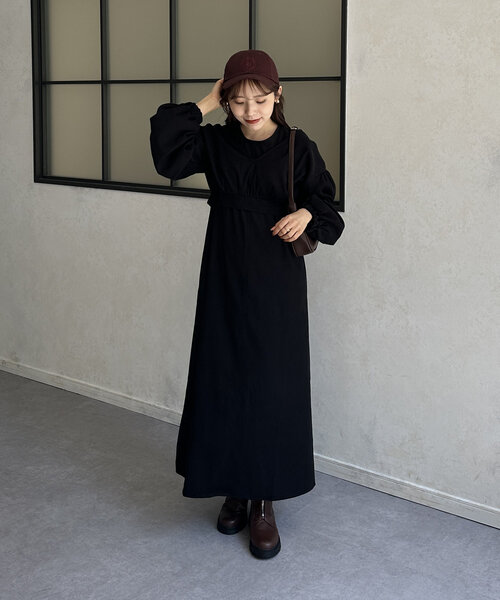 Thevon（ゼボン）の「Thロゴ刺繍キャップ（キャップ・レディース・ボルドー/チャコールグレー/グレイッシュベージュ・FREE）」の22枚目の写真