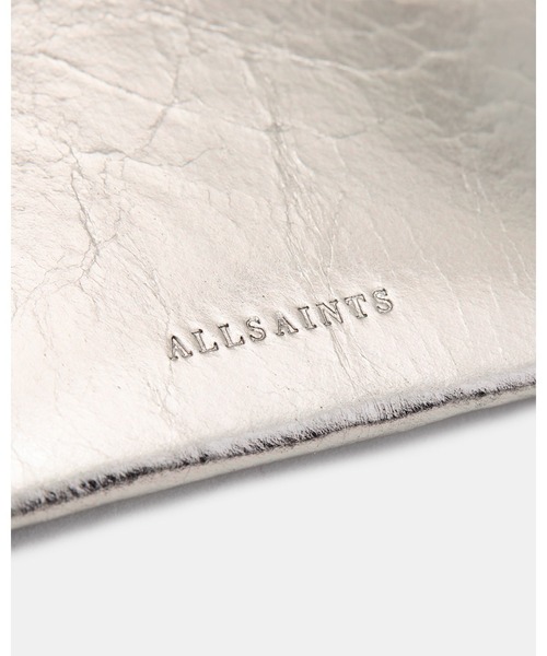 ALLSAINTS（オールセインツ）の「HEX LEATHER CARDHOLDER | HEX レザー カードホルダー（カードケース・レディース・グレー系その他・ONE SIZE）」の4枚目の写真