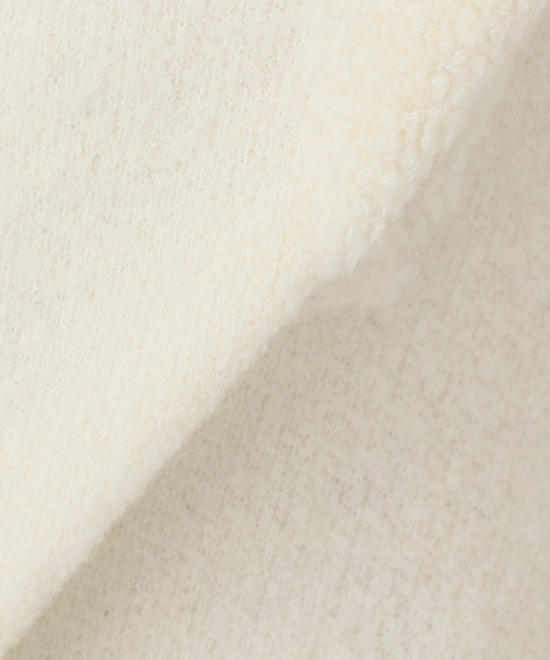 セール】ウールブレンドパイルロゴカレッジカーディガン